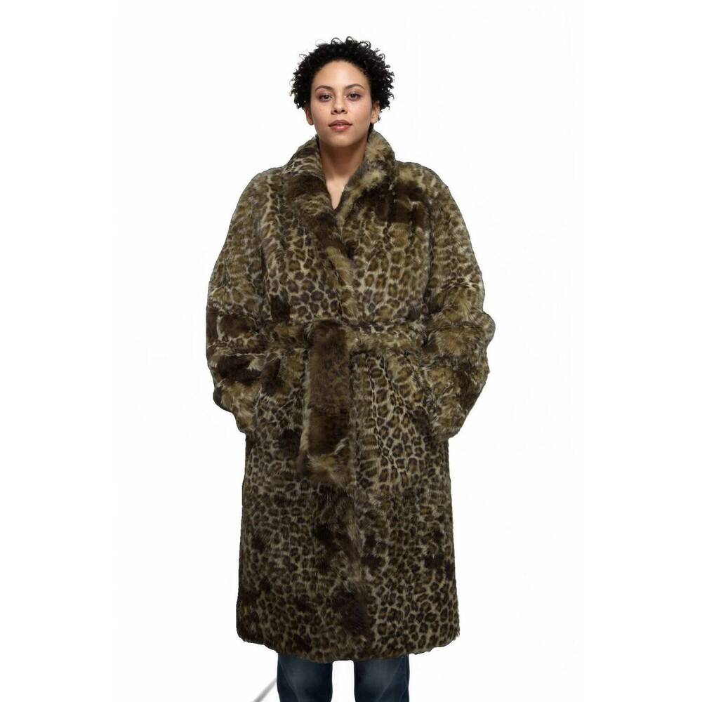 NEW LUSSO BENI kinetic coat in leoapard